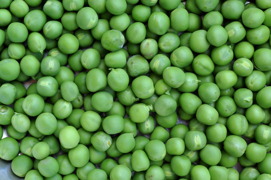 Green peas background texture