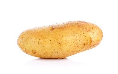 Raw Potato isolated on the white background