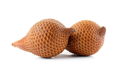 Salak fruit, Salacca zalacca isolated on the white background