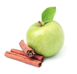 Sweet apple with cinnamon