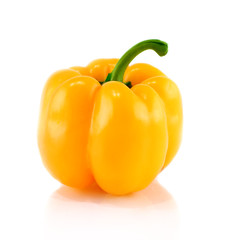 Yellow pepper isolated on white