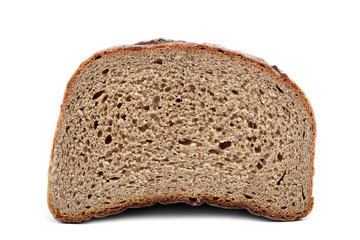 Fresh bread on white background.