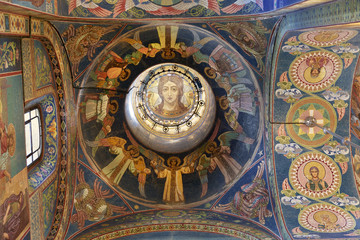 Fototapeta premium Interior of the Church of the Savior on Spilled Blood in St. Petersburg, Russia.
