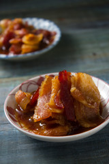 Fried sweet pork