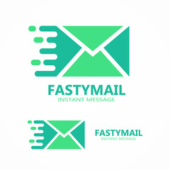 Mail vector logo or symbol icon