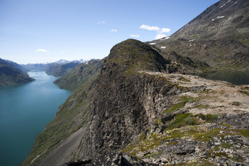 Fototapeta premium Besseggen Ridge in Jotunheimen National Park, Norway