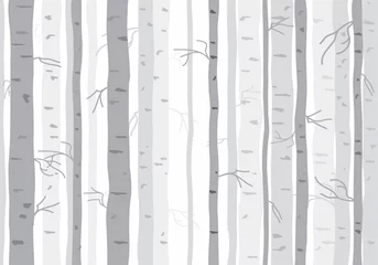 Printed roller blinds Birch trees Seamless tree wallpaper, trees vector pattern