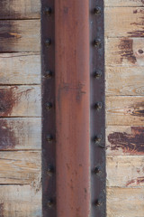 Stone Wood and Metal Grunge Background.