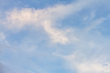 Fototapeta premium blue sky and cloud stripe