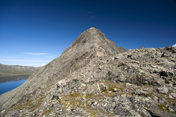 Besseggen Ridge in Jotunheimen National Park, Norway