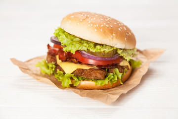 Delicious hamburgers