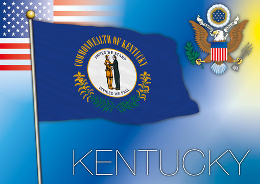 kentucky flag, us state