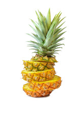 Pineapple on white background, Fruit.