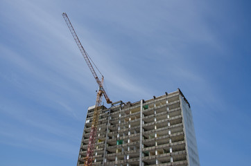 Demolition skyscraper.