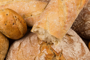 Close-up of traditional bread