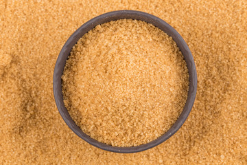 brown sugar in dark bowl