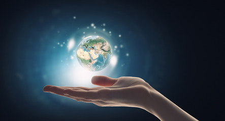 Planet in hands