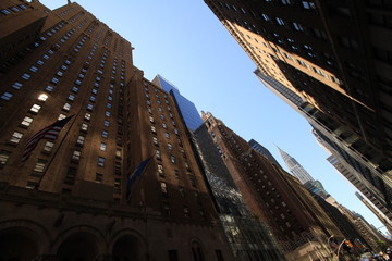 Fototapeta na wymiar New York City, Blick die Lexington Avenue hinunter von der E.50th Street