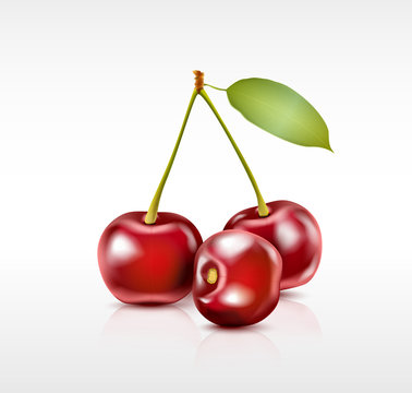 Three cherry berries