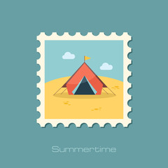 Tent flat stamp
