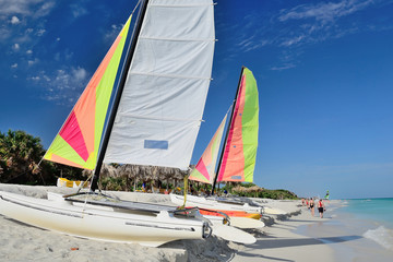 Catamaran on the beach