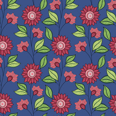 Vector Seamless Floral Pattern
