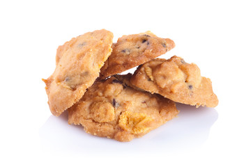 Homemade fresh cookies isolated