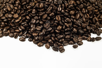 coffee beans isolated on white background