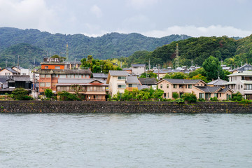 Obraz premium Uji sightseeing view along the river