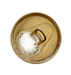 close up of an opened tin can