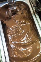 Vaschetta di gelato al  cioccolato