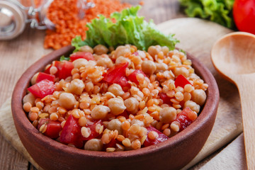chickpea dish orange lentil and tomato
