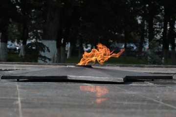 Fire texture monument