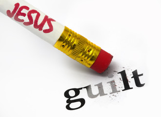 Jesus erases guilt - obrazy, fototapety, plakaty