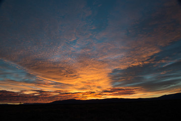 Cloudy Sky at sunrise Grand Tetons National Park