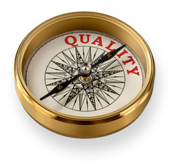 High Quality Brass Compass pointing Quality word