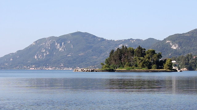mouse island Pontikonisi Corfu Greece