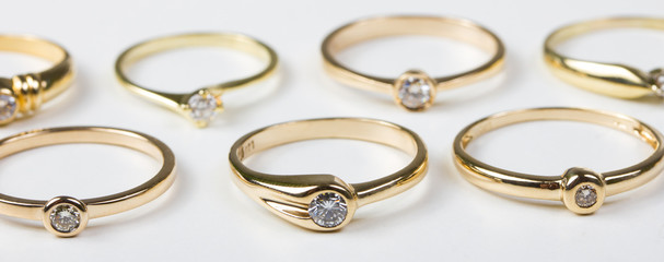 golden wedding rings