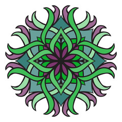 beautiful vector Flower Mandala. 