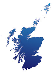 Obraz premium Schottland in Blau