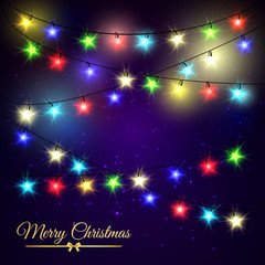 Fototapeta premium Christmas stars Lights