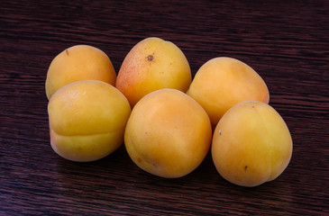 Fresh bright apricots