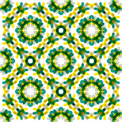 Seamless vector geometric abstract pattern. Creative round