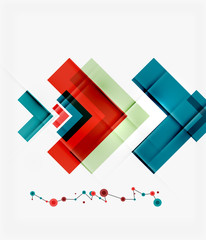 Clean colorful unusual geometric pattern design