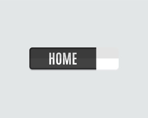 Home web button, flat design