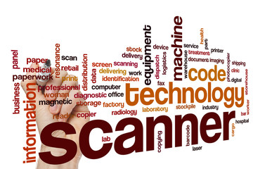 Scanner word cloud concept