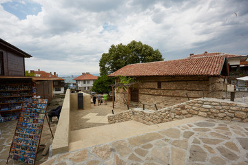 Editorial - very old city Nessebar on Black sea, Bulgaria