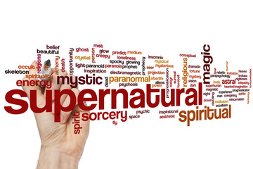 Supernatural word cloud