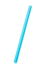 Blue color big plastic straws