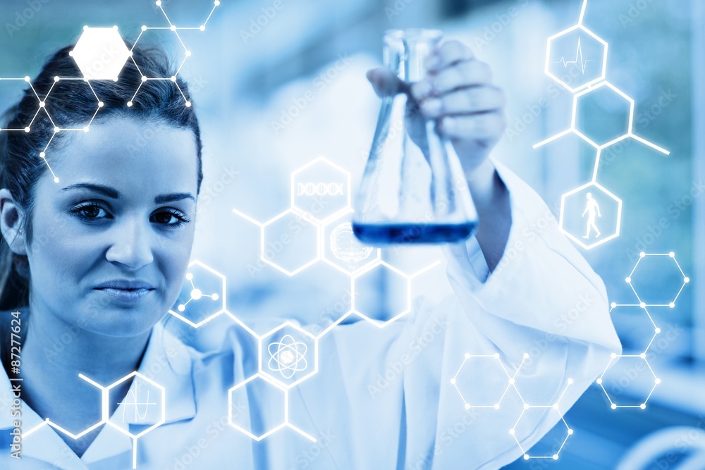 Poster composite image of science graphic